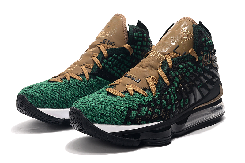 Nike LeBron James XVII Green Coffe - Click Image to Close